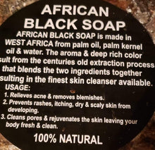 Load image into Gallery viewer, African Black Soap (ABS)